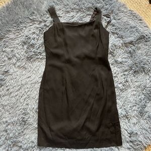 Scott McClintock Classic Little Black Y2K Slip Dress Size M Minimalist